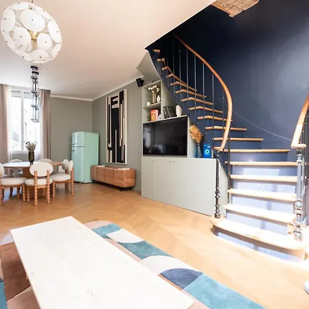 Stylish Duplex In Paris' Center Appartamento